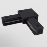 L-shaped connector 1-phase, black TRA001CL-11B