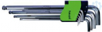Allen key set ball-end 1,5-10; 9 pieces, extra long 100965 | 4011923586928