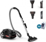 Vacuum Cleaner PHILIPS Bagged 900 Watts Capacity 4 l Noise 77 dB Black Weight 4.6 kg XD6142/12 XD6142/12 | 8720389038303