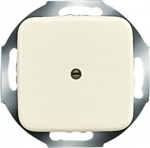 As cover for flex outlet, for cords up to 10.3 mm diameter. With strain relief (without terminal block). 2CKA001710A0623 | 4011395069707