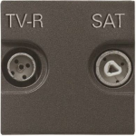 Insert/cover SAT 2 gang Anthracite - Zenit 2CLA225180N1801 | 8427238060507