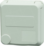 Panel mounted socket Cepex 16A, 5P, 6h, 400V, IP54, pure white 4462 | 4015394315605