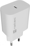 Natec Ribera USB Charger 1X USB-C 20W, White NUC-2394 | 5901969450132