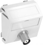 Media Adapteris, video BNC 1x vietīgs, rozete-rozete 45x45mm, PC, dzidri balts, 9010 6105030 | 4012195900405