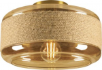 PANTILO ROPE 27, wall and ceiling-mounted light, cylindrical, 1x max. 15W E27, gold 1007591 | 4024163280907