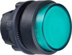 Head for illuminated push button, Harmony XB5, XB4, green projecting pushbutton 22mm spring return B ZB5AW13 | 3389110909838