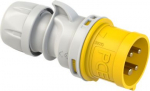 CEE Industrial plug 4x16A (3P+PE) 4h IP44 SHARK yellow/grey 014-4 | 9003399139208