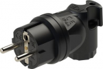 Schutzkontaktwinkelstecker Vollgummi 2SL IP44 (schwarz) Serie Taurus 05822-S | 9003399210846