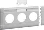 Frontplate 3-gang socket outlet for BRH 100 with LF stackable hfr light grey GB100317035 | 4012740855037