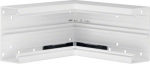 Internal corner of base profile for BR 70x130mm of PVC in pure white L87719010 | 4012740210010