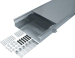 flush floor trunking with trough dry care nom. width 400 level. range 60-100mm BKW400080 | 4012002237496