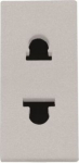 N2135 PL Euro-American socket outlet, 1 module, silver 2CLA213501N1301 | 8427238187976