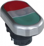 Ex9P1 DI gr two color button with illumination, green + red 105659 | 8592765056603