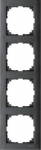 4 set frame, anthracite Merten SystM M-Pure MTN4040-3614 | 3606480593079