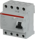 4P 40A 100mA AC Residual Current Circuit Breaker (RCCB) FH204 AC-40/0.1 2CSF204006R2400 | 8012542895503