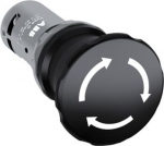 Emergency stop button CE4T-10B-02, 40 mm, 2NC, 24-300 V, black 1SFA619550R1056 | 7320500260784