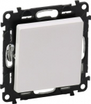 Changeover push-button Valena Life - 6 A - 250 V - with cover plate - white 752111 | 3414970464057