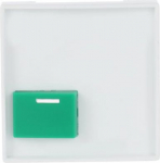As cover for cancel button with LED telltale lamp. With green cancel button. As alternative to Ackermann covers 88881 H3 and 88881 H3N. 2CKA001724A4395 | 4011395227695