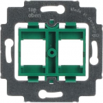 Supporting frame Modular Jack Straight version 2gang green 2CKA001753A8048 | 4011395743706