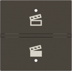 Color: Total Anthracite.   Rocker cover with scene symbol for KNX sensor/actuator.   Suitable for codes: RB/U 1.1.   Size: 2 modules. 2CLA222190N1601 | 8427238242651