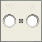 Color: Soft White   Cover plate for TV outlet code: 8150, 8150.3 & 8150.7 2CLA855000A1101 | 8427238134680