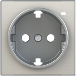 Color: Stainless Steel   Cover plate for Schuko socket outlet code: 8188.8 2CLA858880A1401 | 8427238136462