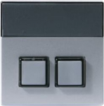 Center plate Switch/push button Aluminium - Impressivo 2TKA000892G1 | 6418677330728