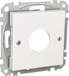 Central plate, Exxact, with fixing frame, 22.5mm hole white WDE002630 | 3606480203183