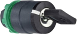 Selector switch head &Oslash;22 3-position stay put Dom 8D1. range of product: Harmony XB5 - device short name: ZB5 - mounting diameter: 22 mm - operator position information: 3 positions +/- 45&deg; - type of keylock: Dom 8D1 - key withdrawal position: center. ...