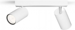 Ceiling/wall spotlight Idris, GU10, 2x5W, IP44, white 929004104101 | 8720169299092