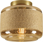 PANTILO ROPE 19, wall and ceiling-mounted light, cylindrical, 1x max. 15W E27, gold 1007592 | 4024163280891