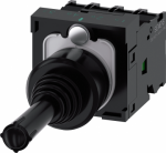 Coordinate switch, 22 mm, round, plastic, black, 4 switch positions, momentary contact type, without mechanical interlocking in O position, with holder, 1 NO, 1 NO, 1 NO, 1 NO, screw terminal 3SU1100-7AF10-1QA0 | 4011209954816