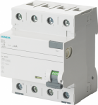 Residual current operated circuit breaker, 4-pole, type A, In: 80 A, 300 mA, Un AC: 400 V, N left The RCD is the residual current device for touch protection The patented residual current protective devices from Siemens are an important element of th ...