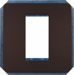 Module rack, 1-gang, with an intermediate frame, Screw fixing, chocolate color, DELTA style m-system 5TG1391-0CH | 4001869554525