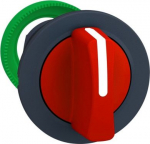 Head for selector switch, Harmony XB5, flush mounted red 3 pos return right to center ZB5FD804 | 3606481340047