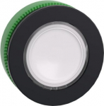 Head for pilot light, Harmony XB5, white, 30mm, universal LED, plain lens ZB5FV013 | 3606481340733