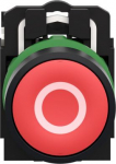 Push button, Harmony XB5, plastic, flush, red, 22mm, spring return, marked O, 1NC XB5AA4322 | 3389110903430