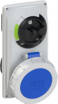 Wall mounted switched interlocked socket compact 3x32A (2P+PE) 6h IP66/IP67 60232-6 | 9003399173882