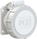 CEE flanged socket 3x16A 10h 24/42VDC IP66/IP67 white TWIST 54x60 3832-10F9V | 9003399308420