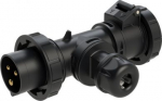 T-Connector 1x16/3 PL16/3 (2P+PE) 6h IP67, black 94326000 | 9003399722691