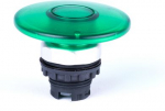 Mushroom button head, 60 mm, momentary, without printing, illumination possibility, green 105652 | 8592765056535