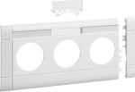 Frontplate 3-gang socket outlet for BRH 100 with LF stackable hfr pure white GB100319010 | 4012740855051