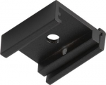 The fixing clamp for the 48V TRACK system reinforces the longitudinal connector when assembling multiple tracks, including optional corner connectors for corner mounting. 1006599 | 4024163271479