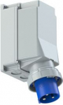 Wall mounted plug 3x125A (2P+E) 6h IP67 POWER TWIST blue 543-6 | 9003399068133