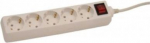 Extension 5 sockets white with button 3x1,5, 5m PAGACU26.1 | 4744984013415