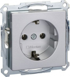 Socket-outlet, screwless, MEX 16A, aluminium, SystM MTN2301-0460 | 3606480303395