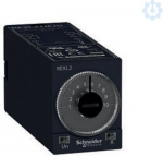 On-delay timing relay, 0,1 s..100 h, 24 V AC, 2 OC. range of product: Zelio Time - product or component type: miniature timing relay - discrete output type: relay - contacts type and composition: 2 C/O - component name: REXL - time delay type: A - ti ...