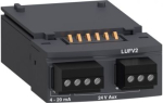 TeSys U, LUF function block indication of motor load 4...20mA. range: TeSys - device short name: LUF - product or component type: function module - product compatibility: LUCB, LUCC, LUCD, LUCM. LUFV2 | 3389110365498