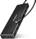I/O HUB USB-C 7PORT FLAT/0.3M HUE-F7C AXAGON HUE-F7C | 8595247907042