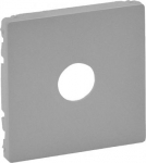 Cover plate Valena Life - male/F type TV socket - aluminium 754762 | 3414970461773